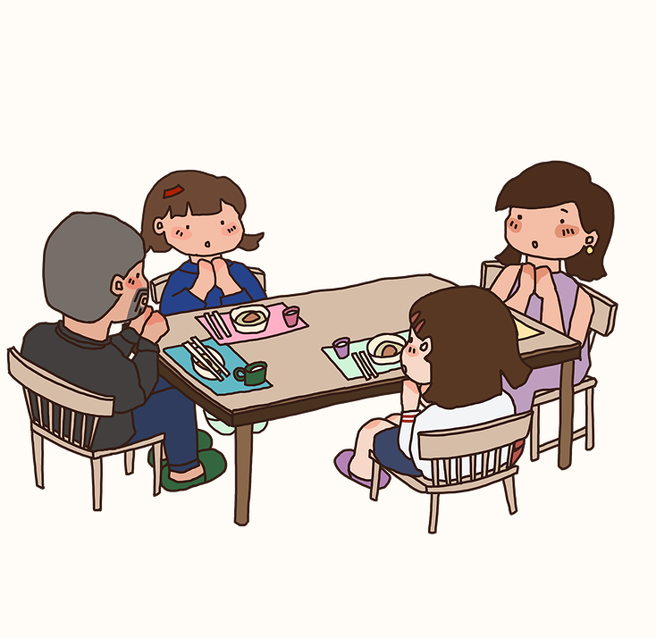 一日に何を食べますか project visual 3.2